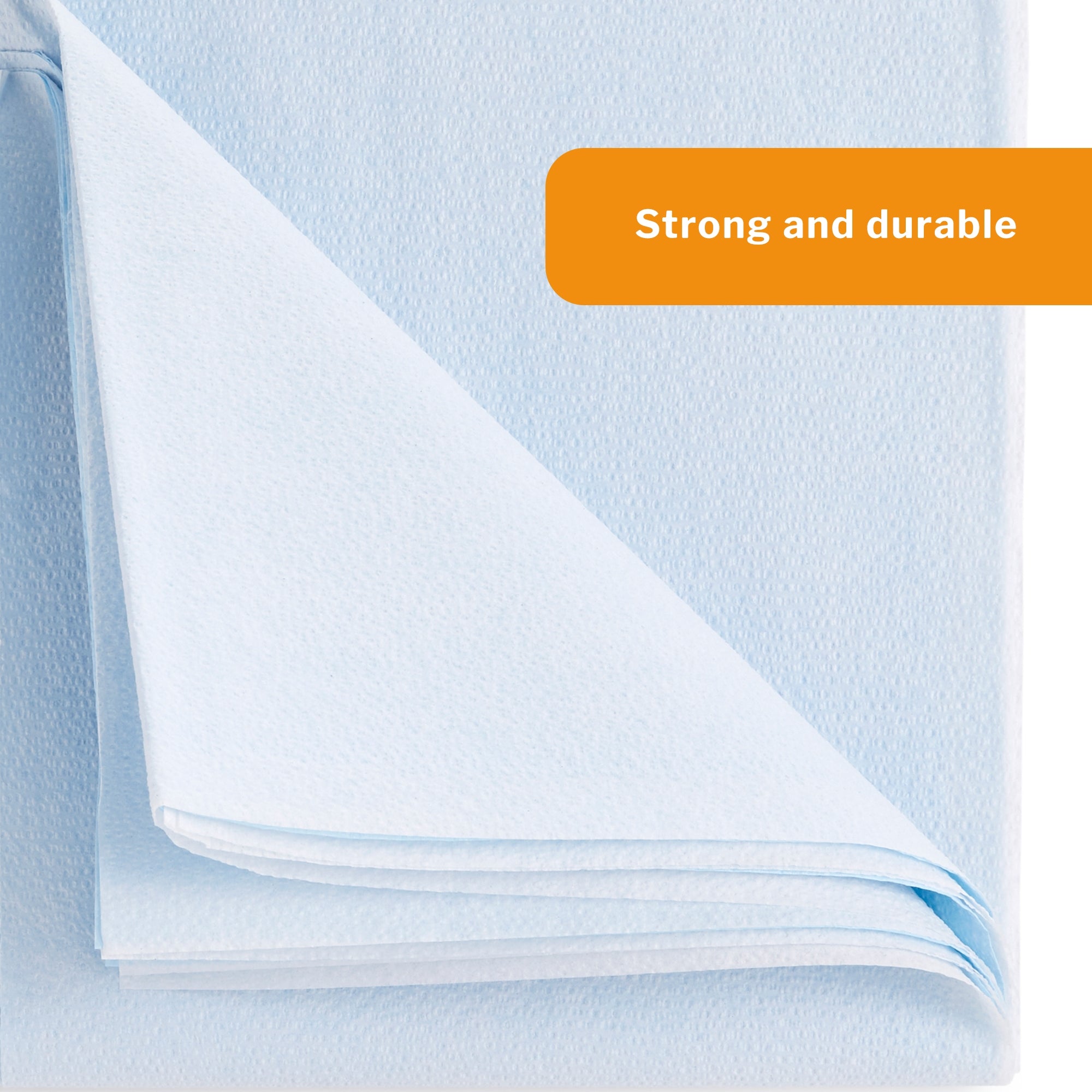 Stretcher Sheet McKesson Flat Sheet 40 W X 72 L Inch Blue Cellulose Tissue 50% / Polyethylene Film 50% Disposable