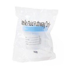 Specimen Container 120 mL (4 oz.) Screw Cap Poly Bagged Sterile / Sterile Fluid Path, Packaging Type- Case