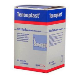 Elastic Adhesive Bandage Tensoplast® 4 Inch X 5 Yard No Closure White NonSterile Medium Compression