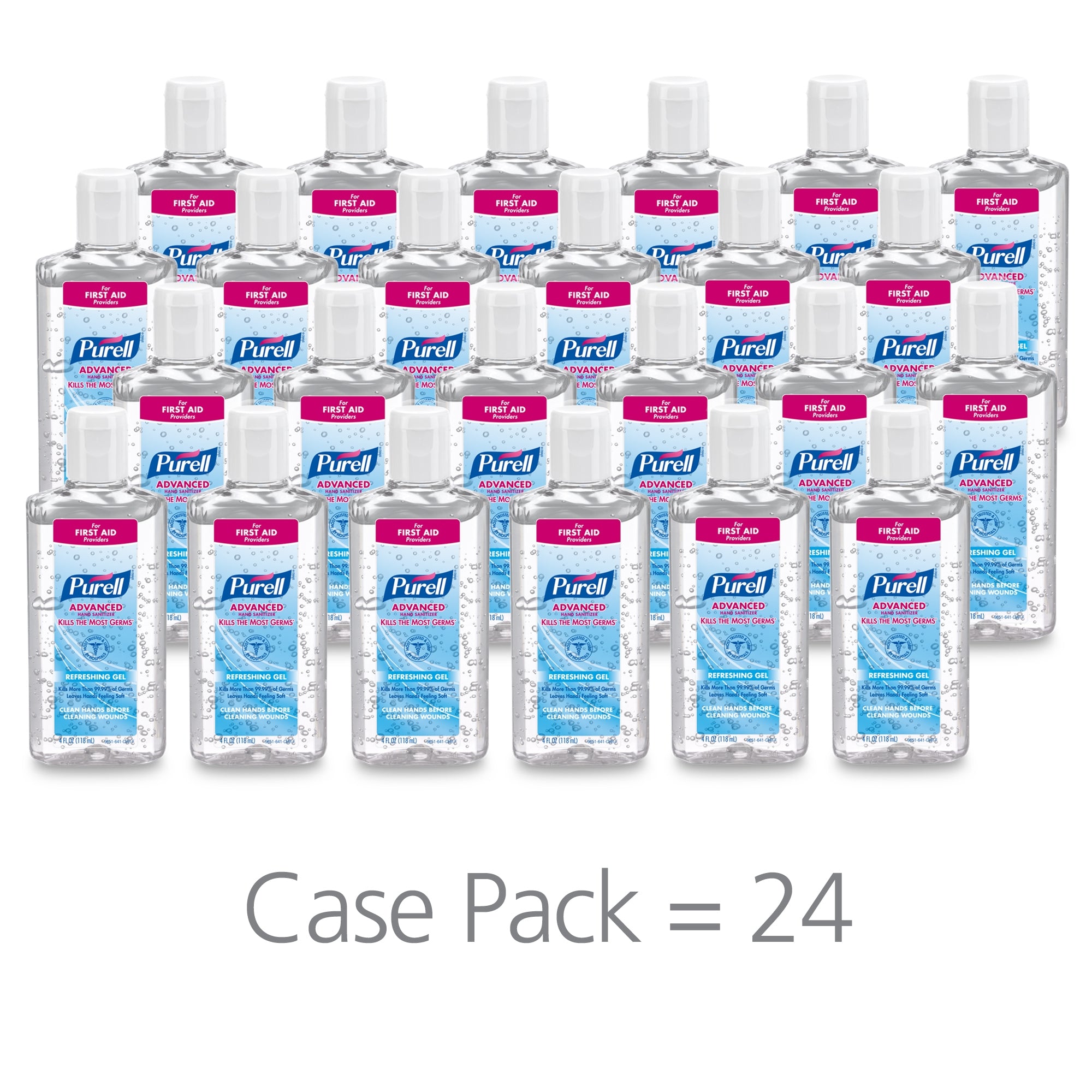 Hand Sanitizer Purell Advanced 4.25 oz. Ethyl Alcohol Gel Bottle,  Packaging Type- Case
