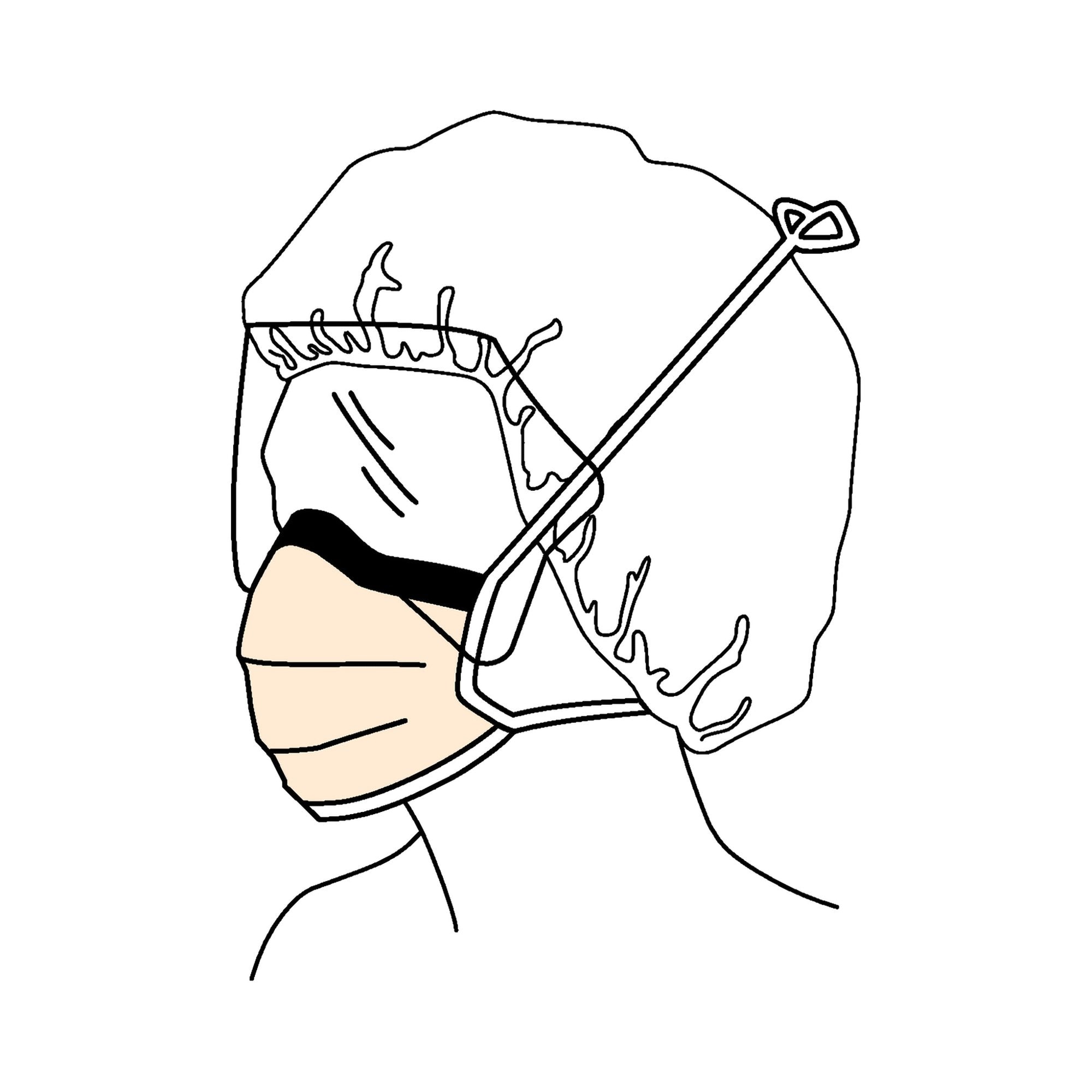 Surgical Mask with Eye Shield FluidShield Anti-fog Foam ASTM Level 3 Tie Closure One Size Fits Most, Packaging Type- Case