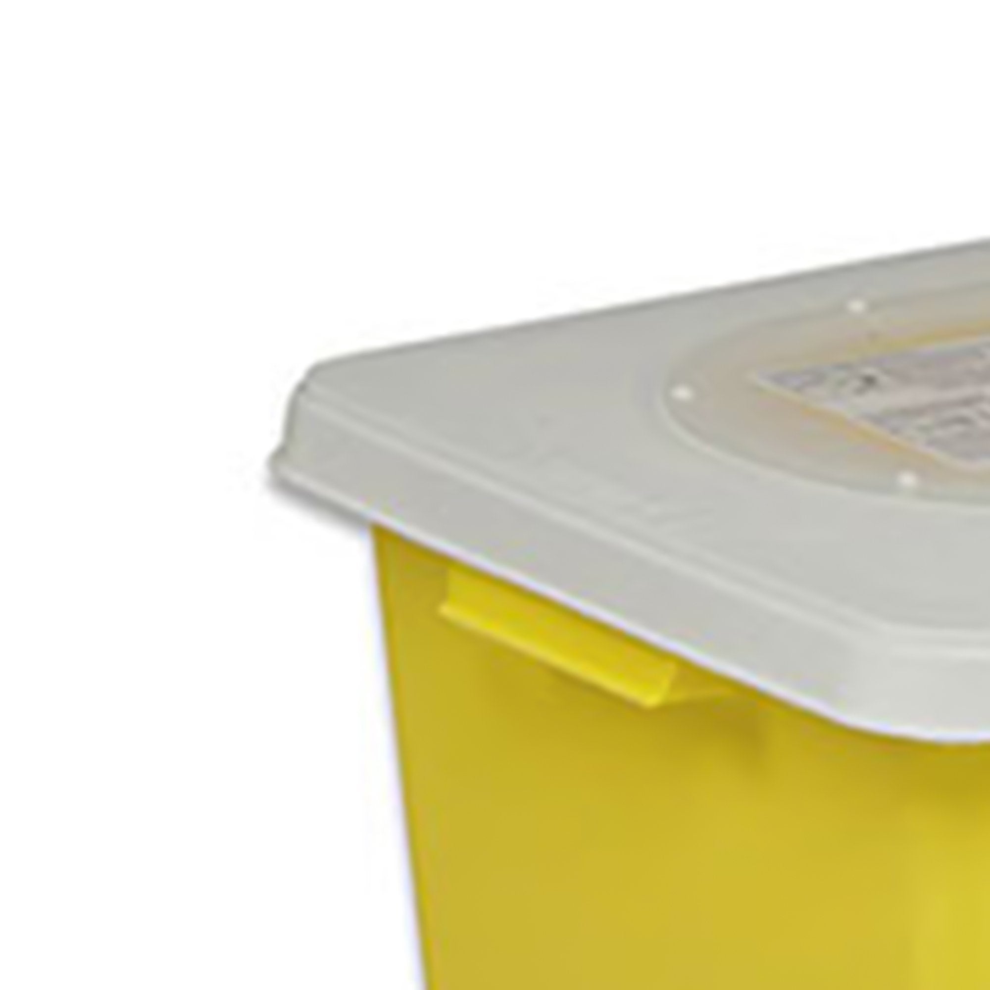 Chemotherapy Waste Container SharpSafety Yellow Base 26 H X 12-3/4 D X 18-1/4 W Inch Vertical Entry 18 Gallon