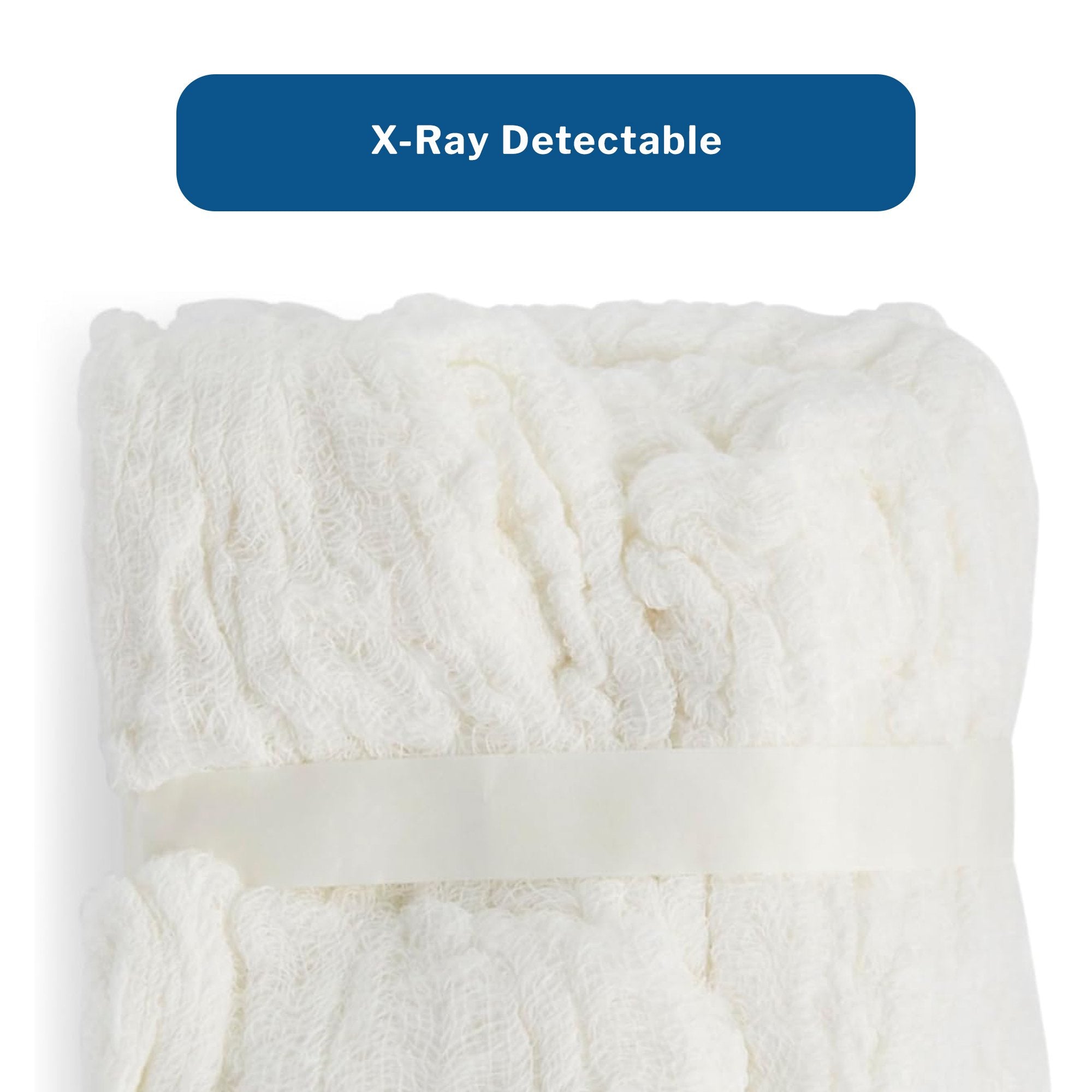 Esponja McKesson para laparotomía quirúrgica, algodón, detectable por rayos X, 45 x 45 cm, 5 unidades, paquete blando, estéril, tipo de empaque: estuche