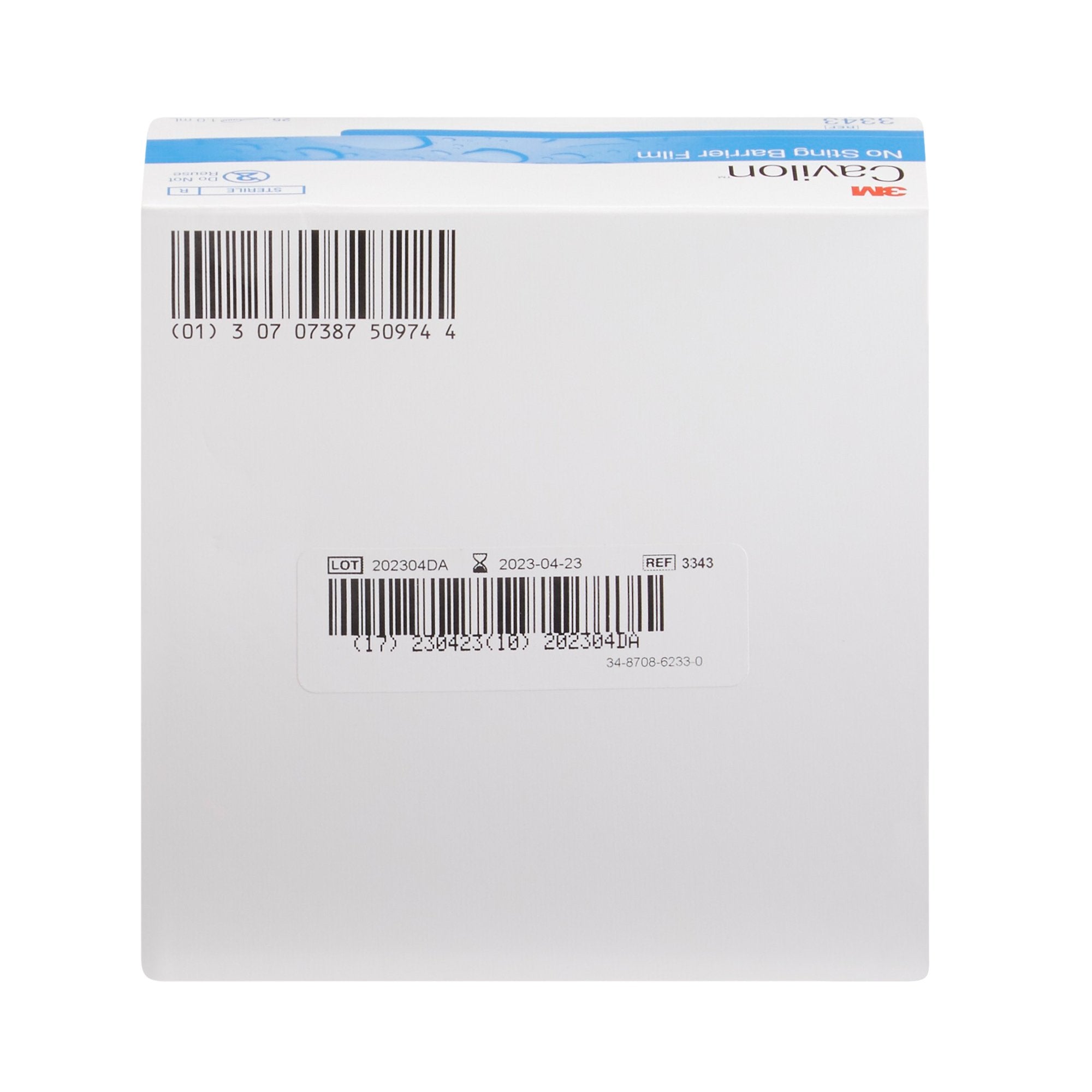 Skin Barrier Applicator 3M Cavilon No Sting 26 to 62% Strength Hexamethyldisiloxane / Isooctane / Acrylate Terpolymer / Polyphenylmethylsiloxane Individual Packet Sterile,Packaging Type- Box