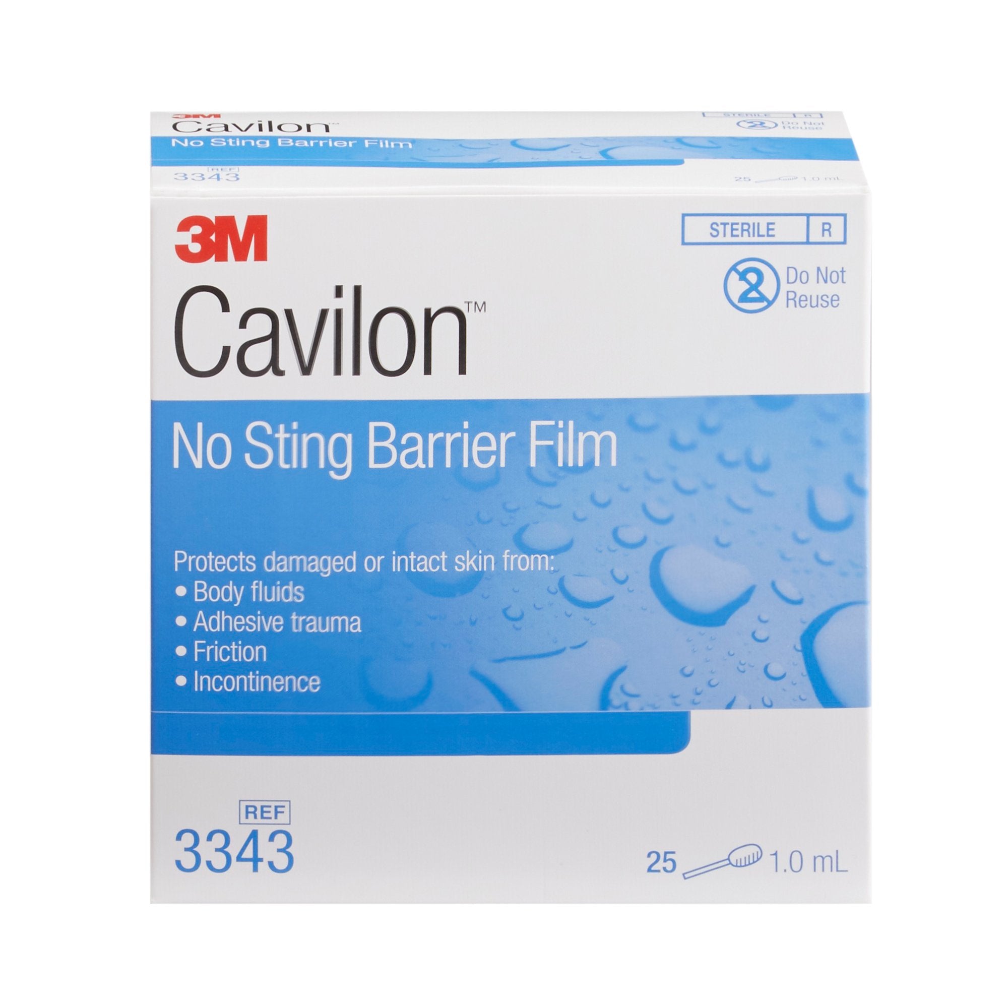 Skin Barrier Applicator 3M Cavilon No Sting 26 to 62% Strength Hexamethyldisiloxane / Isooctane / Acrylate Terpolymer / Polyphenylmethylsiloxane Individual Packet Sterile,Packaging Type- Box