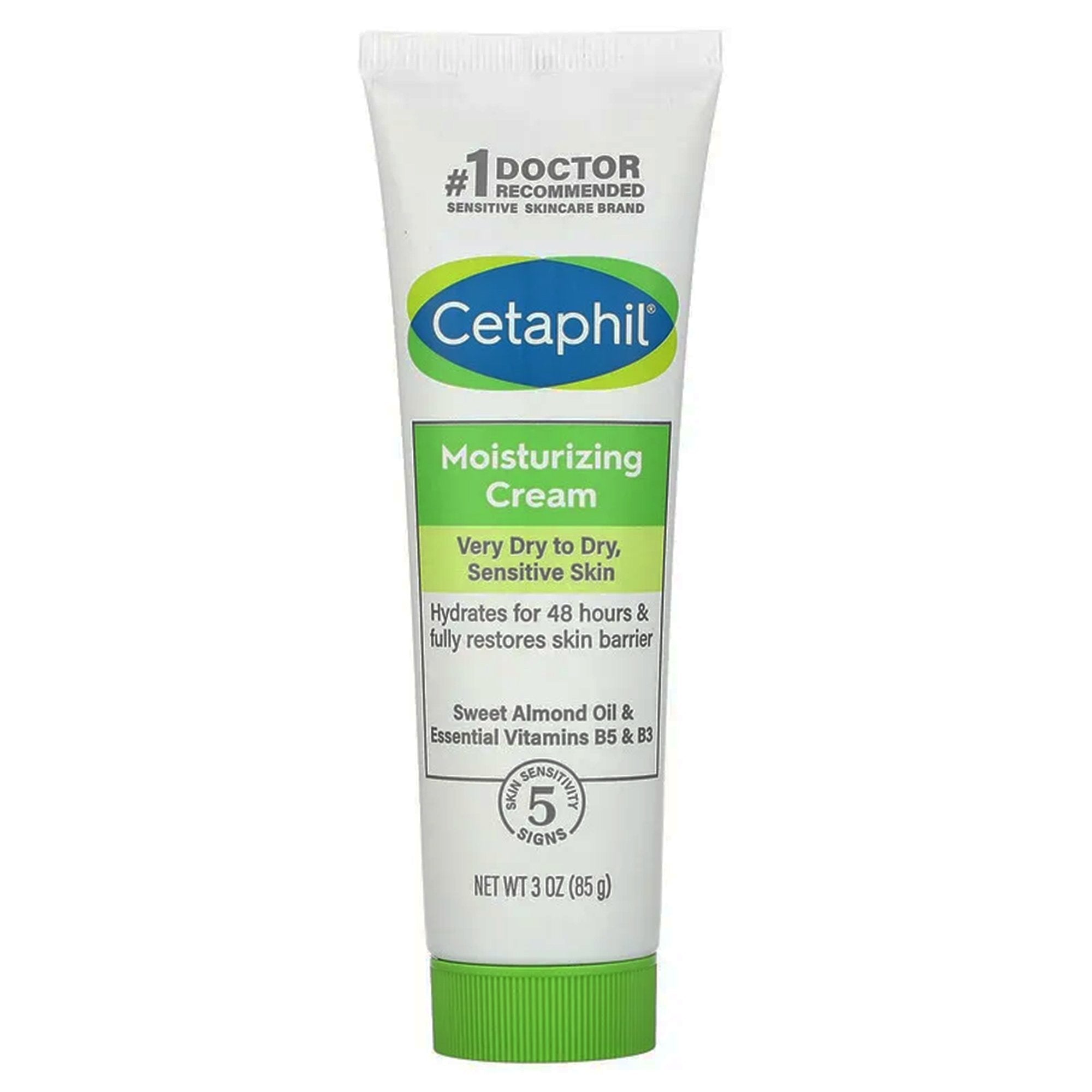 Hand and Body Moisturizer Cetaphil 3 oz. Tube Unscented Cream