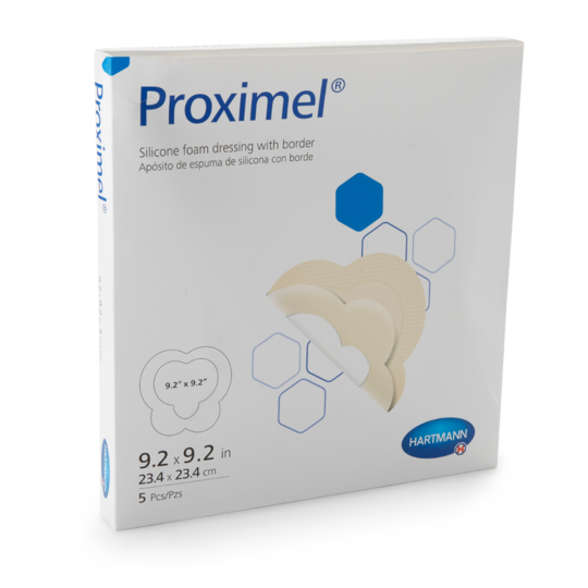 proximel silicone adhesive foam dressing 9 2 x 9 2 inch proximel foam dressing mk1242734ea