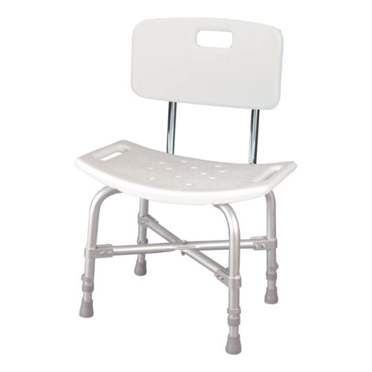 Bath Bench McKesson Without Arms Aluminum Frame With Backrest 20 Inch Seat Width 500 lbs. Weight Capacity, Packaging Type- Case