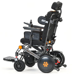 Electric wheelchair side profile mobility chair