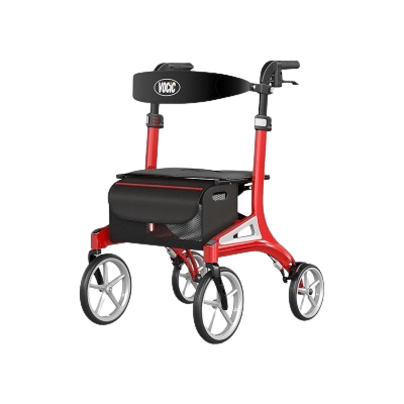 VOCIC Z71 High-end Style Rollator Walker– Stylish Lightweight Mobility Aid with Adjustable Backrest & Handles