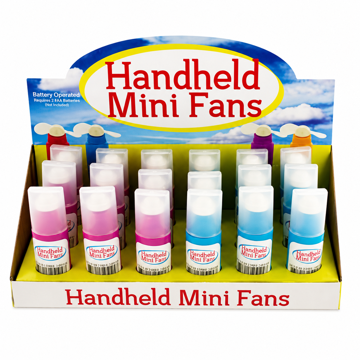 Handheld Mini Fans Countertop Display  Pk/18