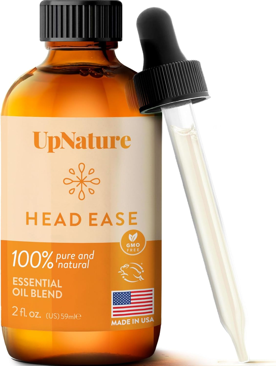 Head Ease Essential Oil Blend - 2Oz – with Peppermint, Rosemary & Frankincense Oils – Aromatherapy Essential Oil