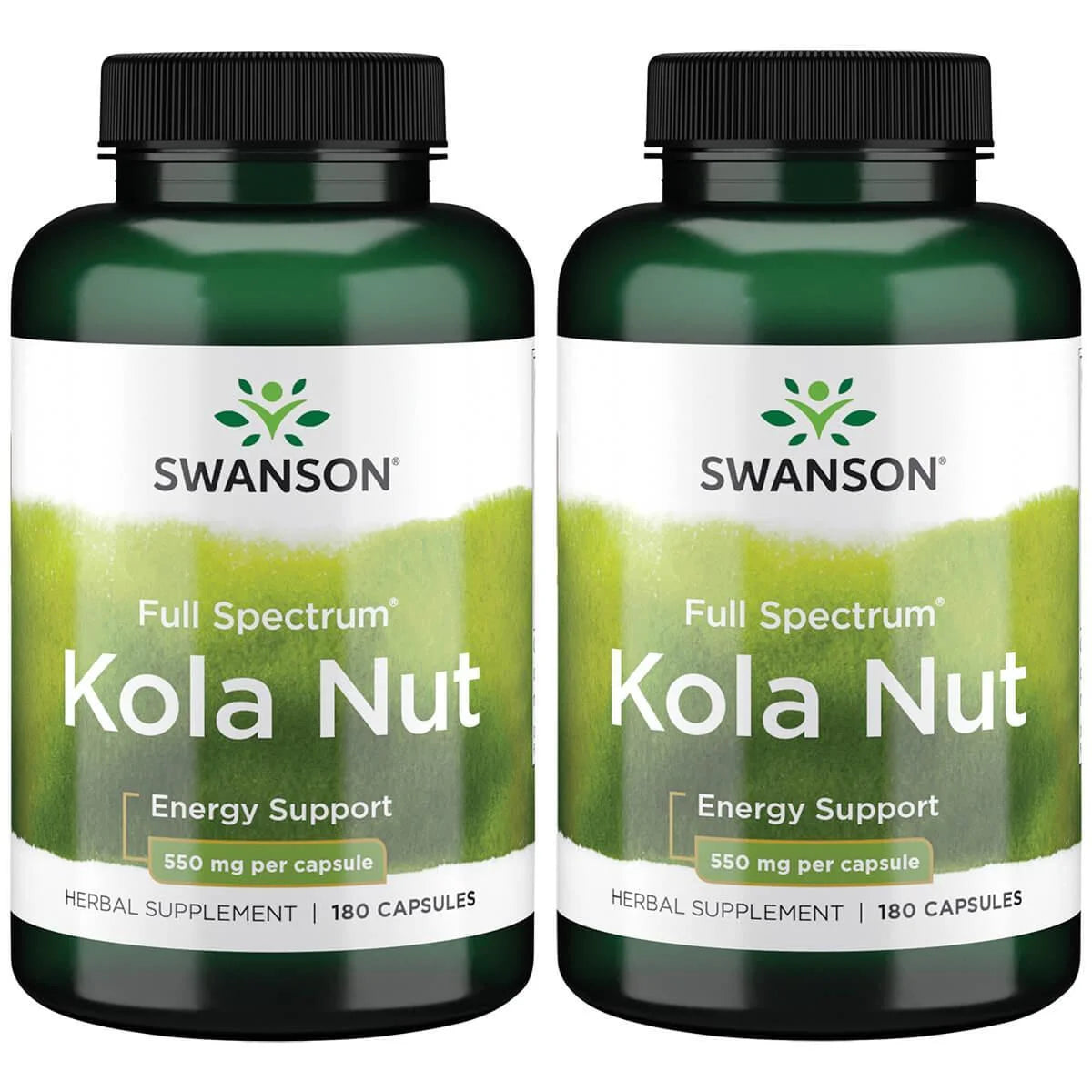 Swanson Full Spectrum Kola Nut 550 Mg 180 Caps 2 Pack