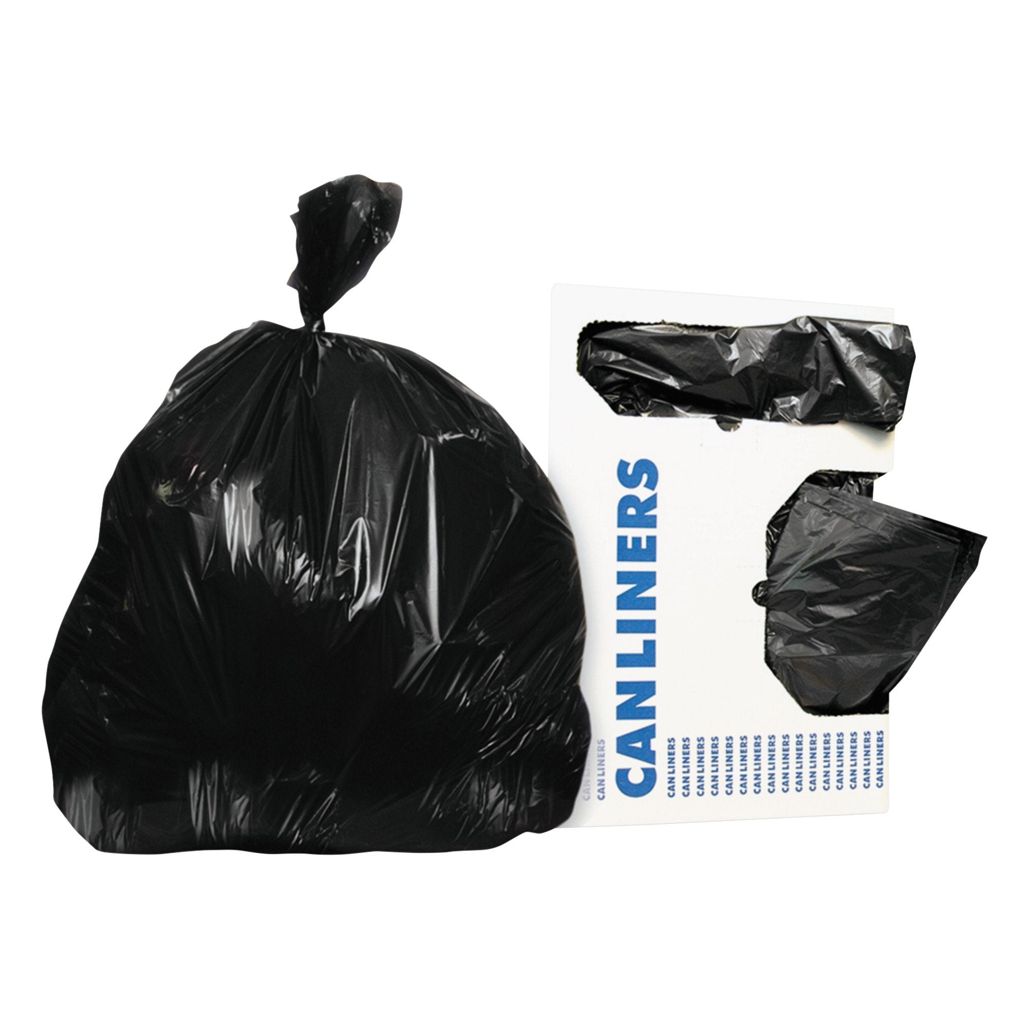 30 gal black trash bags with star seal bottom