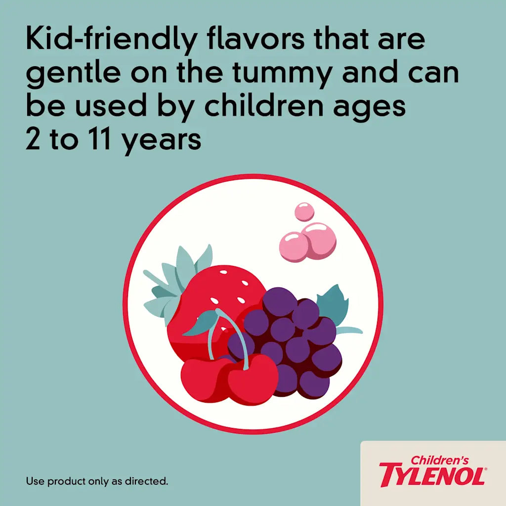 tylenol childrens pain fever oral suspension cherry flavor 0 childrens pain relief mk686945ea