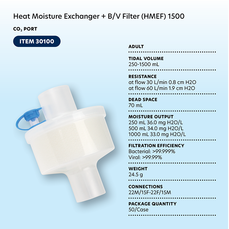Dynarex Heat Moisture Exchanger Filters (HMEF)