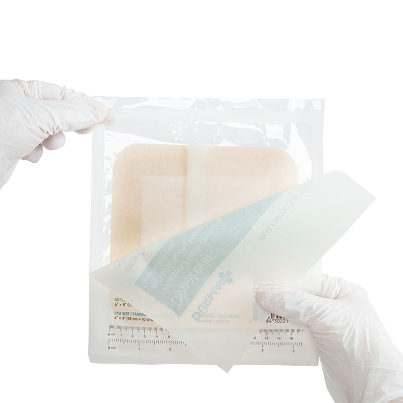 dynarex dynalevin waterproof adhesive bordered foam dressings