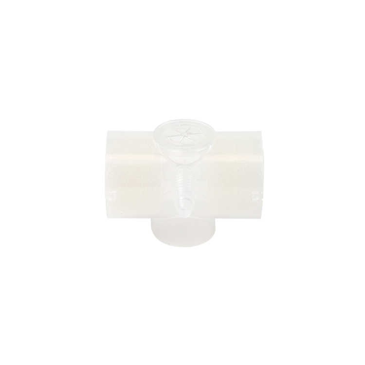 Dynarex 30302 Adult T-Shape Suction Port and Front Oxygen Port Heat Moisture Exchanger (HME) 1250 Tracheostomy, T-Shape, Su