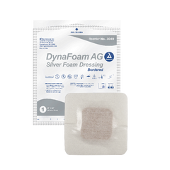 dynarex dynafoam ag bordered foam dressing