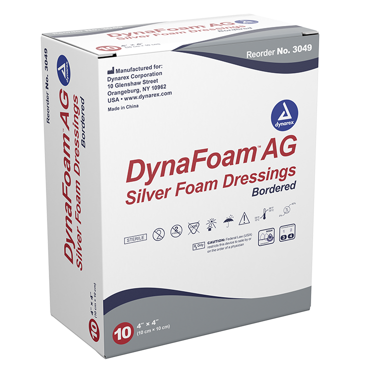 Dynarex DynaFoam AG - Bordered Foam Dressing