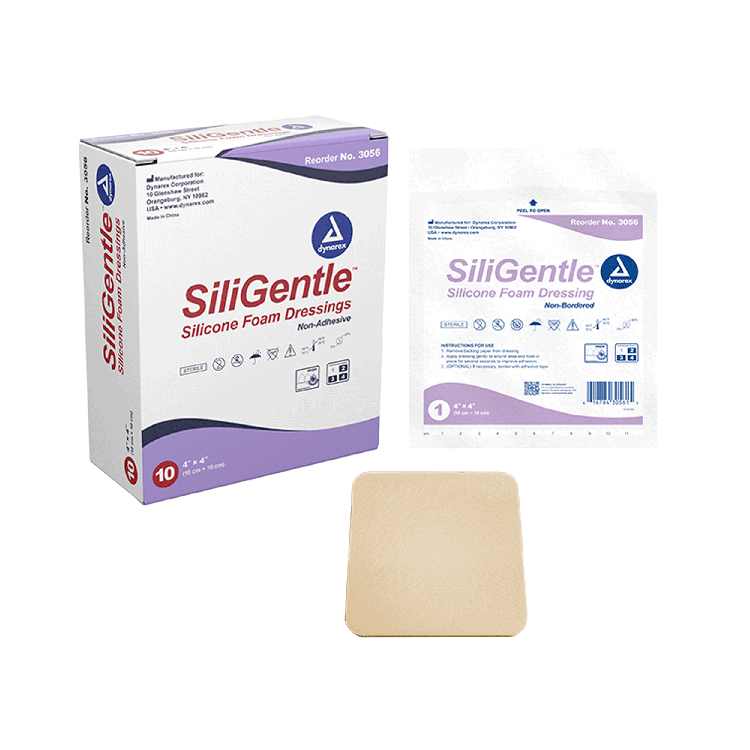 dynarex siligentle foam dressings