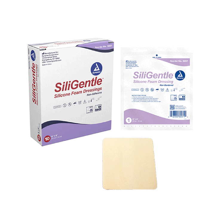 dynarex siligentle foam dressings