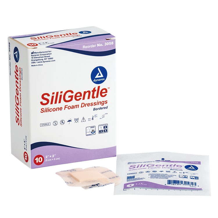 dynarex siligentle foam dressings