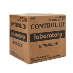 Control III Laboratory Germicide Surface Disinfectant Cleaner Quaternary Based Manual Pour Liquid 1 gal. Bottle Benzaldehyde Scent NonSterile | 4 GALLON/CASE