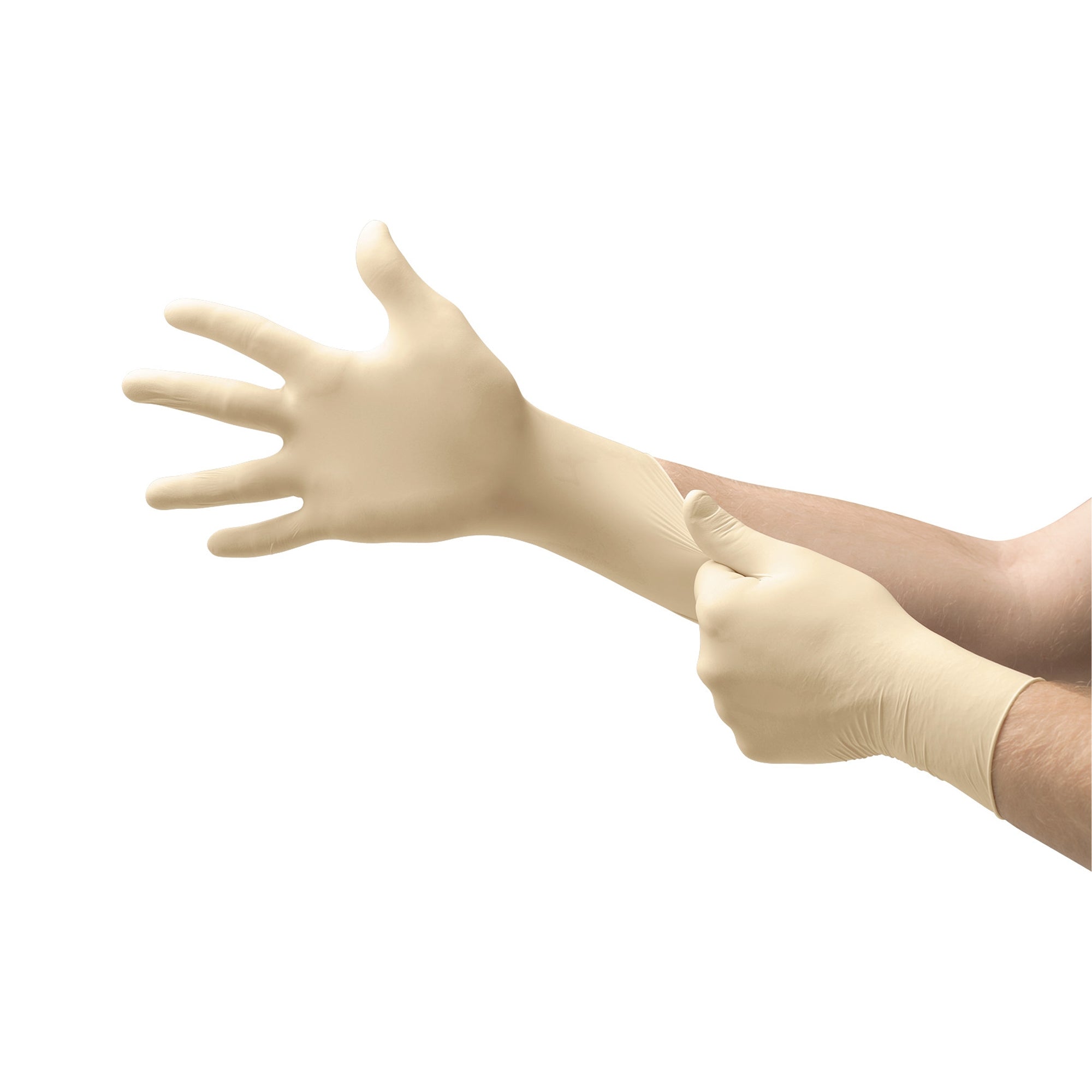 exam glove diamond grip large nonsterile latex standard cuff length textured fingertips white not rated packaging type case