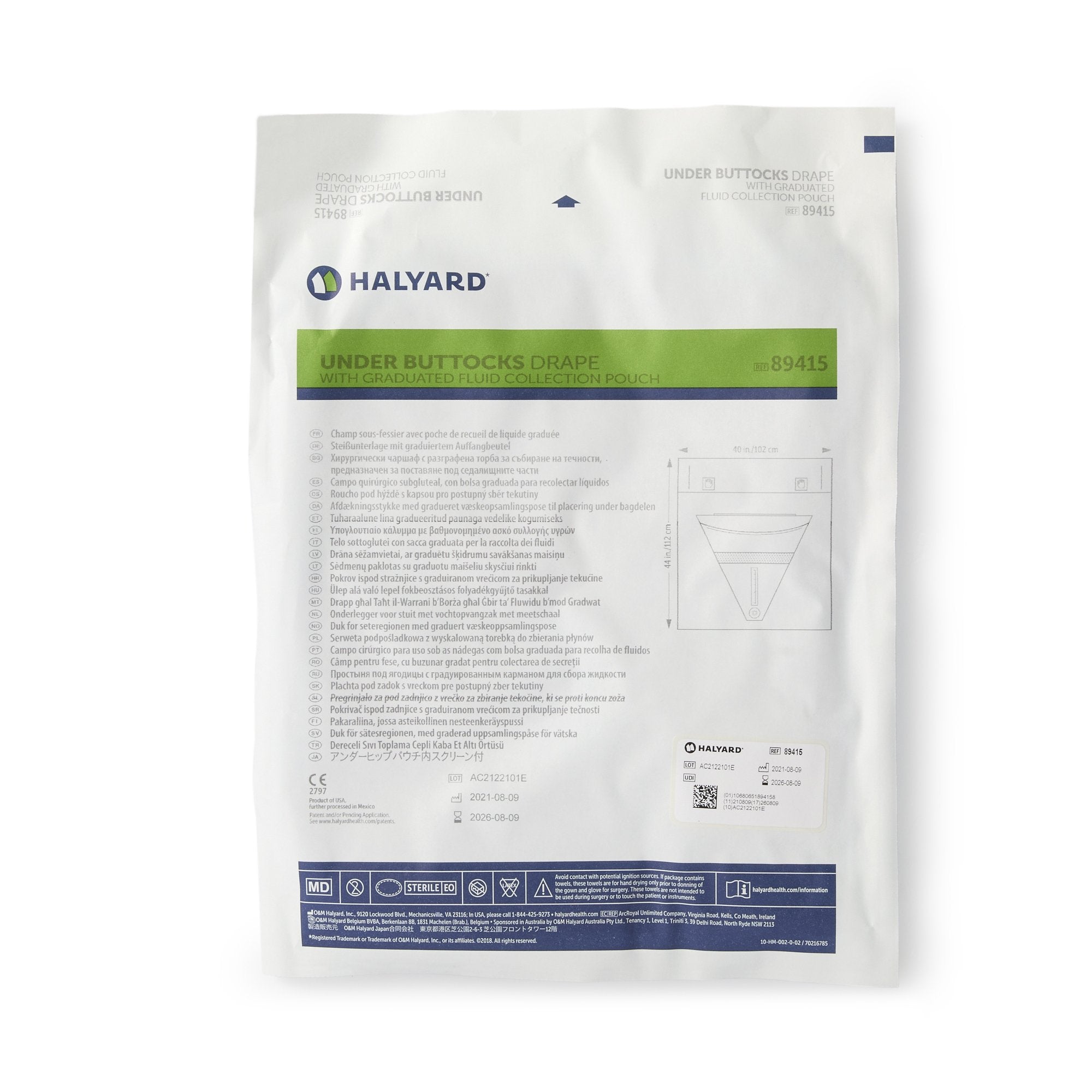 Obstetrics / Gynecology Drape Under Buttocks Drape 40 W X 44 L Inch Sterile, Packaging Type- Case
