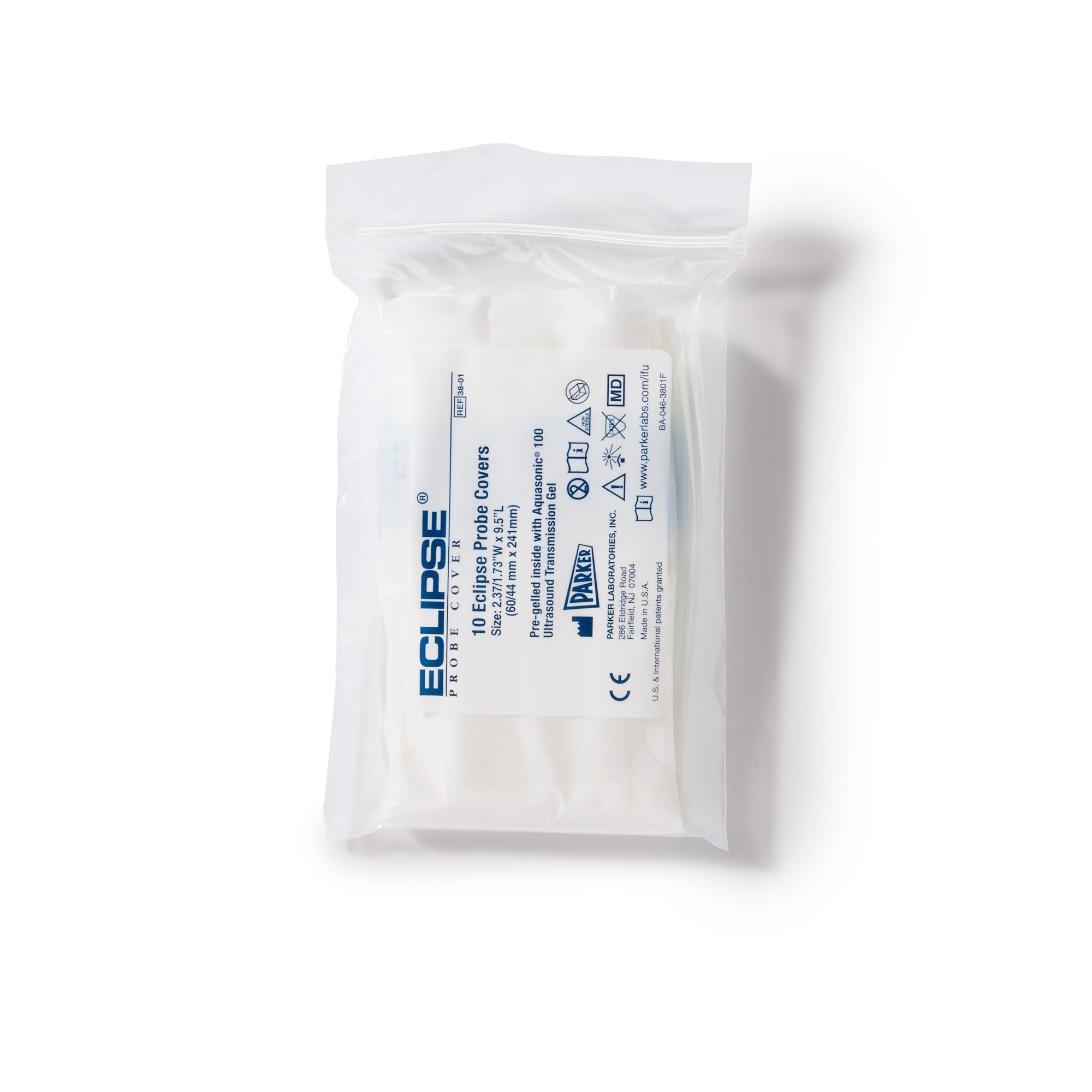 Ultrasound Probe Cover Eclipse 2-1/2 Inch tapered to 1-3/4 X 9-1/2 Inch Polyisoprene NonSterile Tapered,  Packaging Type- Box