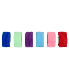 Cohesive Bandage Sensi-Wrap 1 Inch X 5 Yard Self-Adherent Closure Red / Green / Purple / Dark Blue / Pink / Light Blue NonSterile Standard Compression, Packaging Type- Case