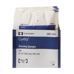 Nonwoven Sponge Curity 4 X 4 Inch 6-Ply Sterile 2 per Pack, Packaging Type- Case