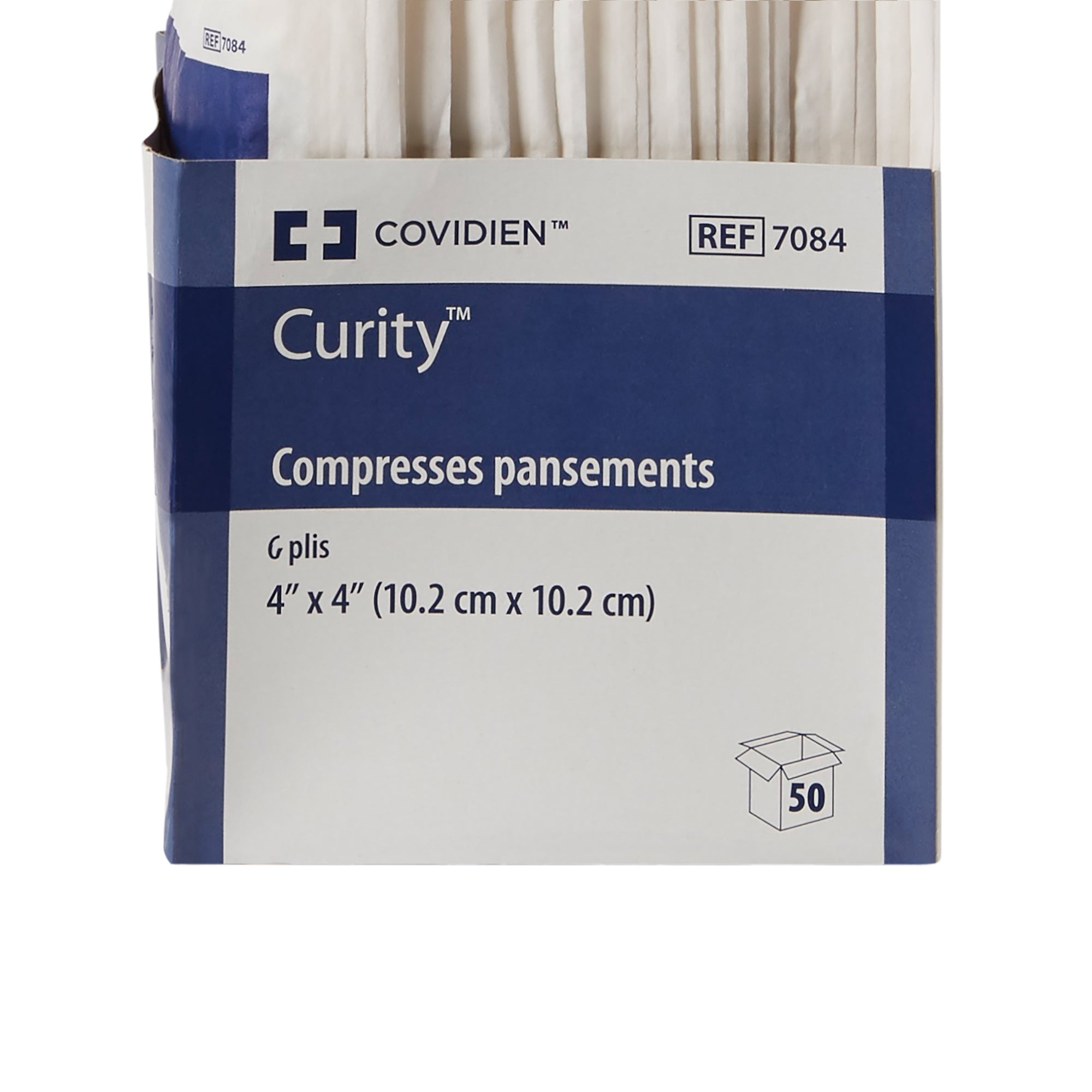 Nonwoven Sponge Curity 4 X 4 Inch 6-Ply Sterile 2 per Pack, Packaging Type- Case