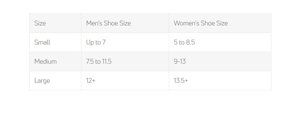 A60 Ankle Support Large Left M 12+  W 13.5+
