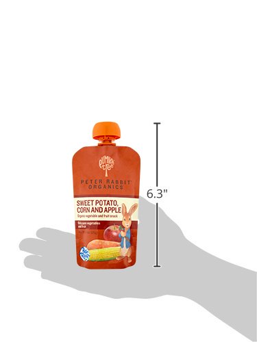 Peter Rabbit Organics Veggie Snacks - Sweet Potato Corn And Apple - Case Of 10 - 4.4 Oz.