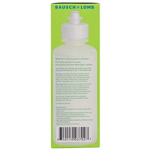 Solución para lentes de contacto Biotrue, 10 oz. Solución, Tipo de envase: Cada uno