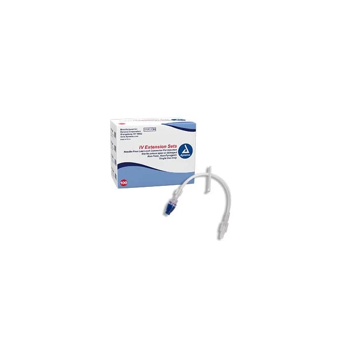 dynarex iv extension sets pack type 100 case per box
