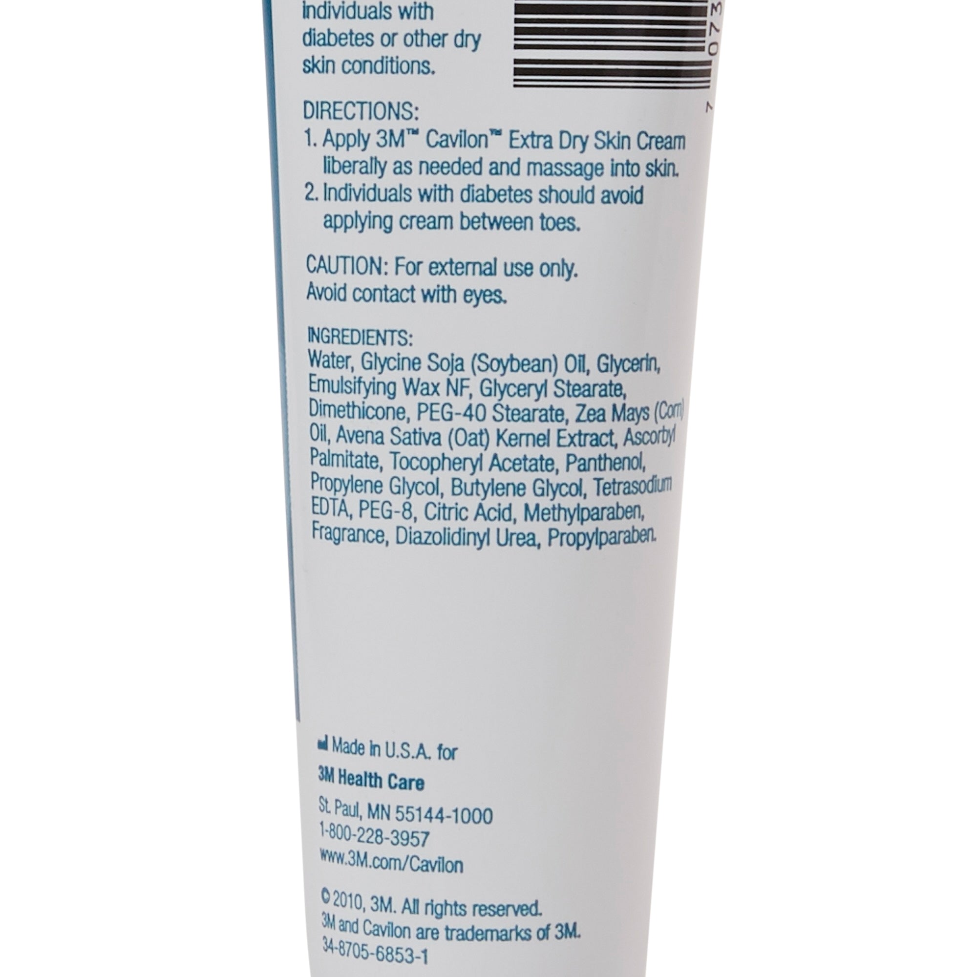 Hand and Body Moisturizer 3M Cavilon Extra Dry 4 oz. Tube Scented Cream  Packaging type- Case of 12
