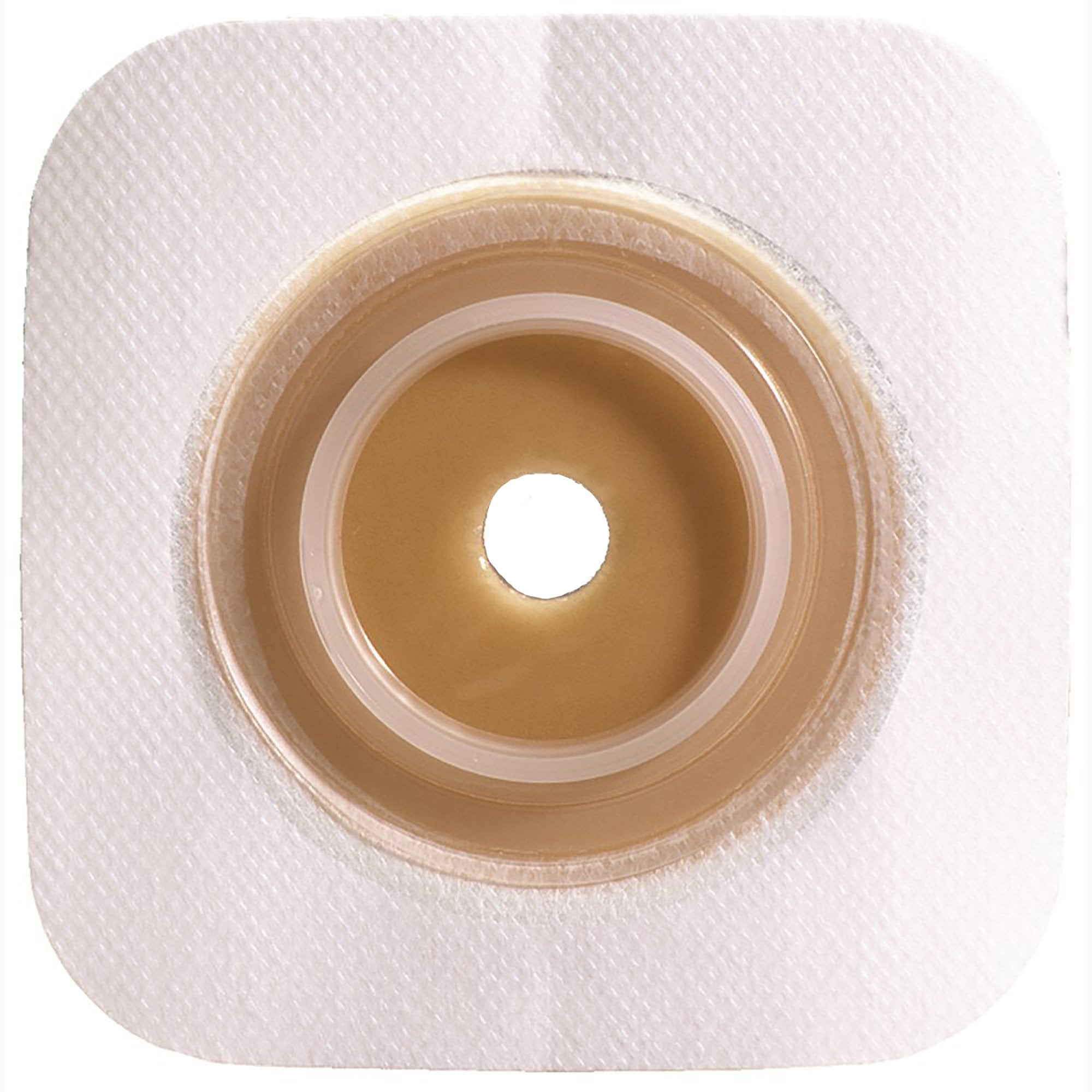 Ostomy Barrier Sur-Fit Natura Trim to Fit, Standard Wear Stomahesive Adhesive 57 mm Flange Sur-Fit Natura System Hydrocolloid 1-3/8 to 1-3/4 Inch Opening 5 X 5 Inch,Packaging Type- Box