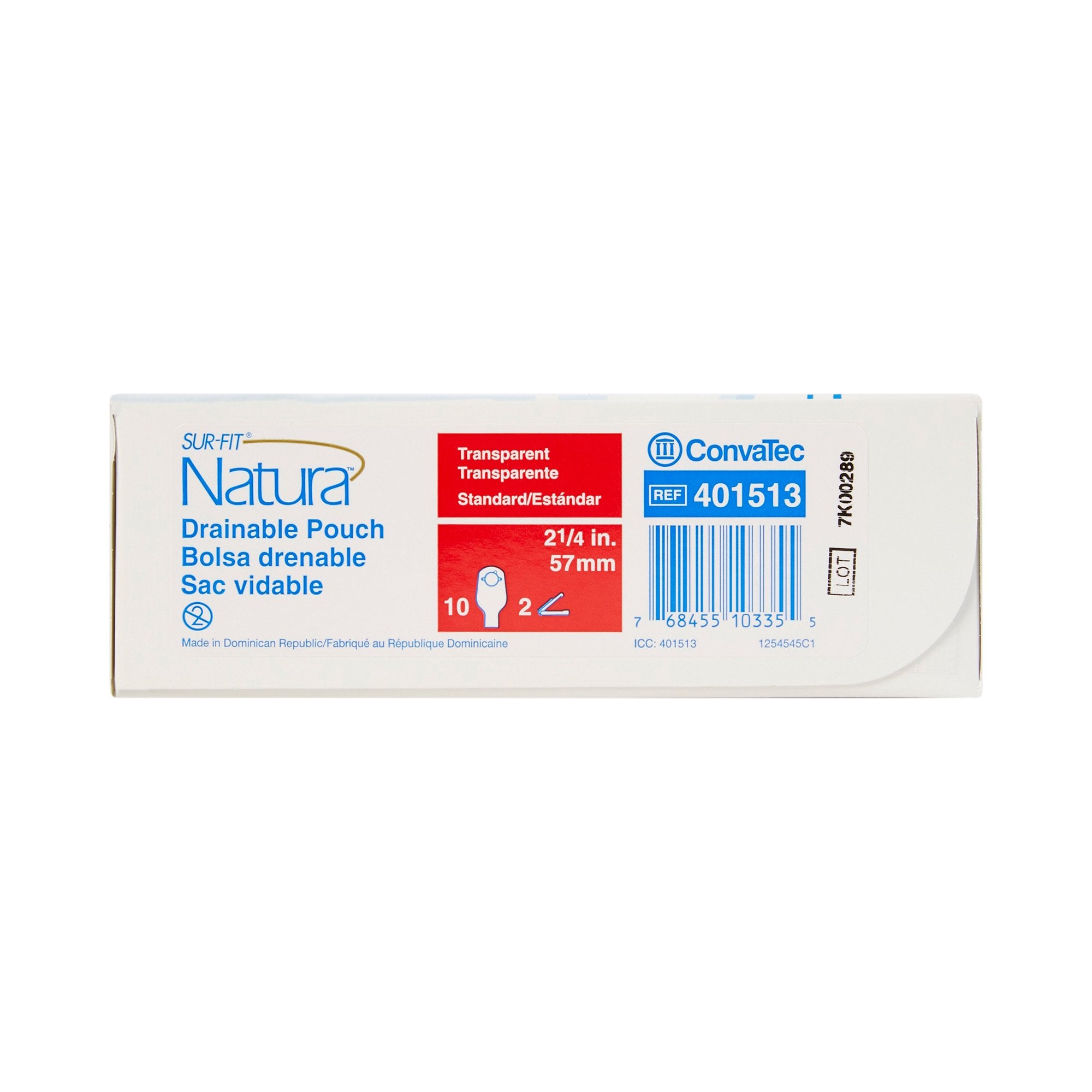 Colostomy Pouch Sur-Fit Natura Two-Piece System 12 Inch Length Drainable,Packaging Type- Box