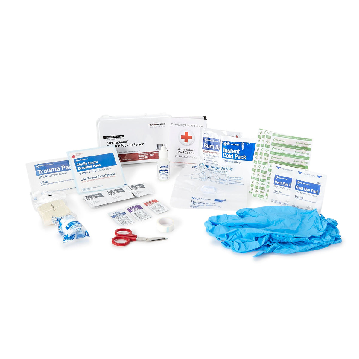 First Aid Kit McKesson 10 Person Plastic Case 10 · Pack: EA
