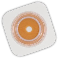 Ostomy Barrier Sur-Fit Natura Precut, Standard Wear Stomahesive Adhesive 45 mm Flange Sur-Fit Natura System Hydrocolloid 1 Inch Opening 4 X 4 Inch | 10/Box 1-3/8 Inch · Box of 10