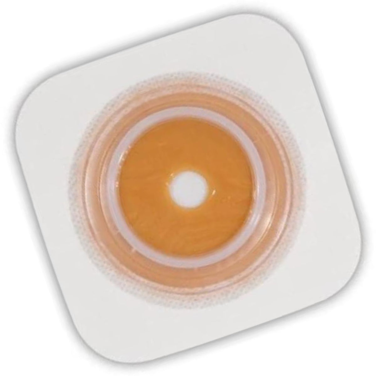 Ostomy Barrier Sur-Fit Natura Precut, Standard Wear Stomahesive Adhesive 45 mm Flange Sur-Fit Natura System Hydrocolloid 1 Inch Opening 4 X 4 Inch | 10/Box 1-3/8 Inch · Box of 10