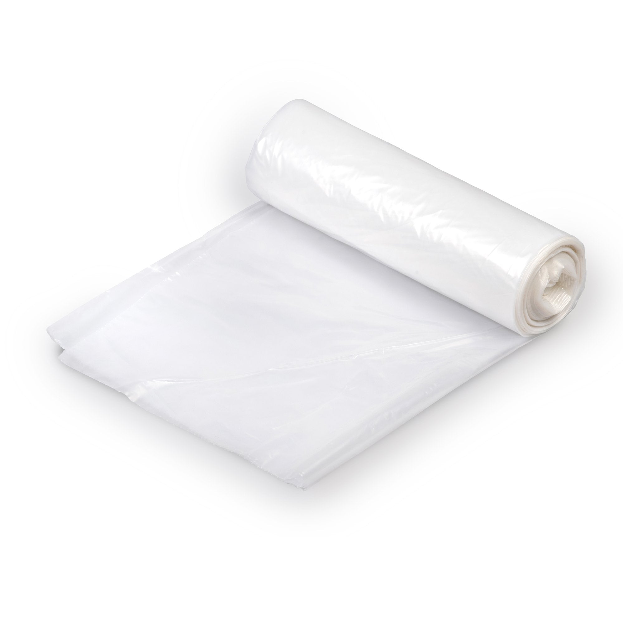 33 gallon clear trash bags with 12 mic thickness