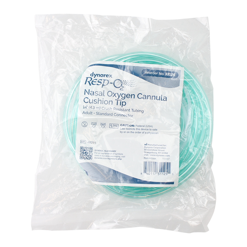 Dynarex Nasal Oxygen Cannulas - Cushion Tip