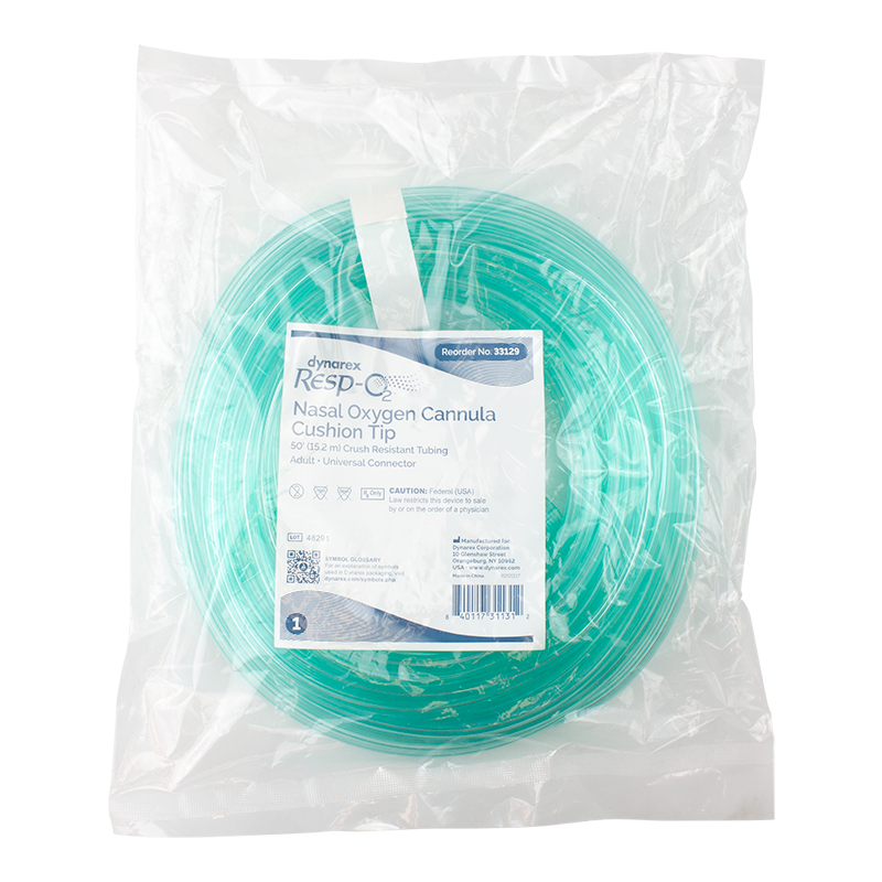 Dynarex Nasal Oxygen Cannulas - Cushion Tip