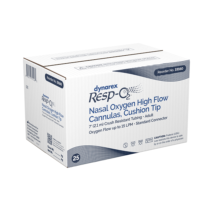 Dynarex High Flow Nasal Oxygen Cannulas with Cushion Tip - Comfortable & Effective Oxygen Delivery for Enhanced Breathing Support. Ideal for Home & Clinical Use.