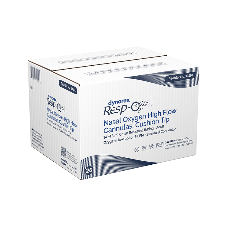 Dynarex High Flow Nasal Oxygen Cannulas with Cushion Tip - Comfortable & Effective Oxygen Delivery for Enhanced Breathing Support. Ideal for Home & Clinical Use.