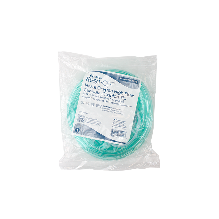 Dynarex High Flow Nasal Oxygen Cannulas with Cushion Tip - Comfortable & Effective Oxygen Delivery for Enhanced Breathing Support. Ideal for Home & Clinical Use.